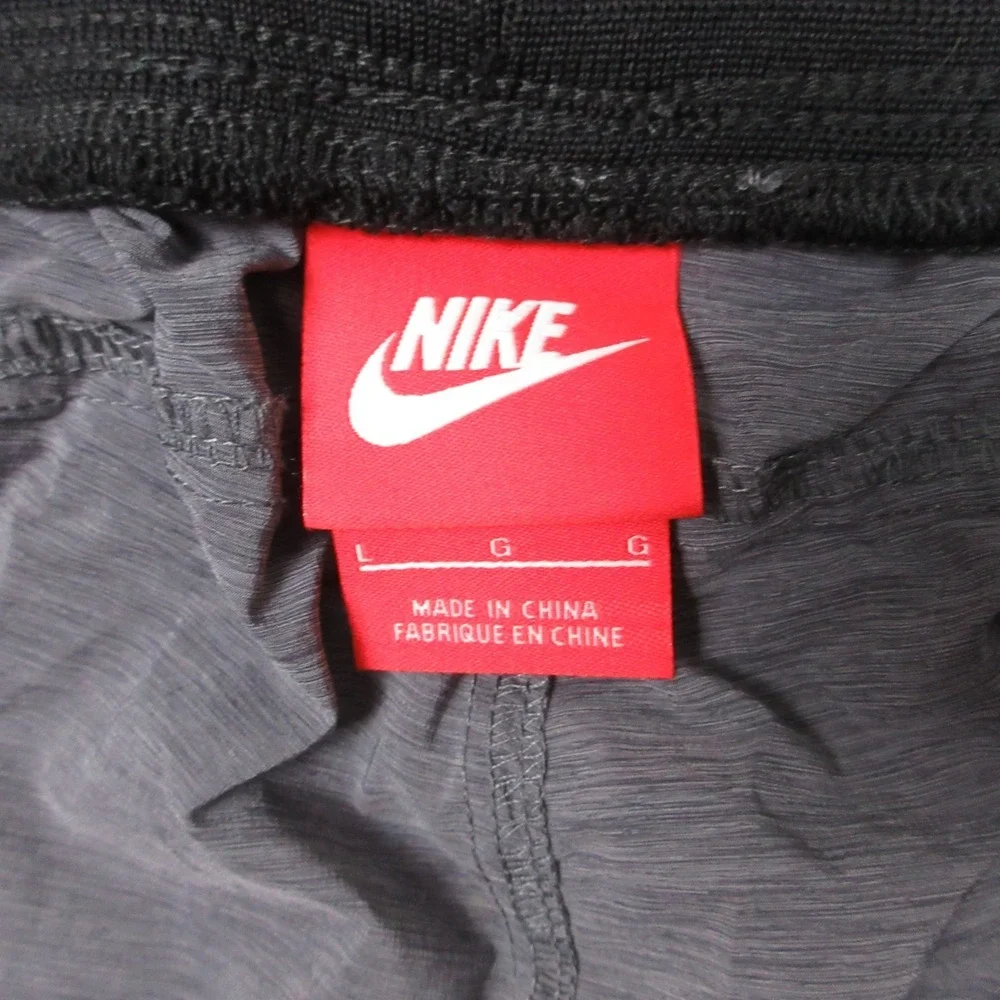 Nike Pants Womens Large Gray Bonded Woven Joggers Performance Lightweight Run